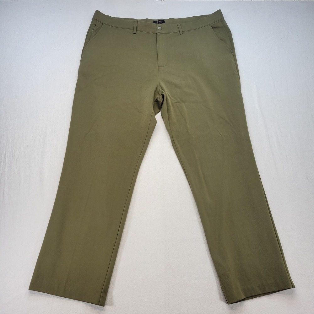 Quince Smart Chino Mens 40x30 Green Ultra-Stretch 24/7 LB73852